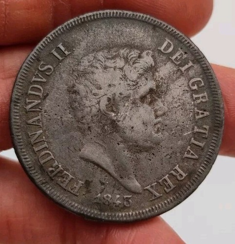 120 grana piastra 1843 falso - piastra,
