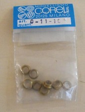 COREL O-11 OBLO' IN OTTONE CON VETRO  DIAMETRO 7 mm 10 PEZZI