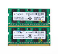 2pcs Crucial 2x4GB 2Rx8 PC2-5300S DDR2 667Mhz 200Pin RAM memoria computer portatile SO-DIMM"