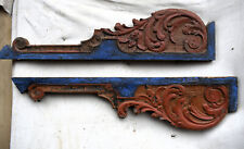 coppia     in legno cornice pannello  scultura sovraporta