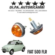COPPIA LUCCIOLE FRECCE INDICATORE DIREZIONE ANTERIORI LATERALI FIAT 500 F/L/R