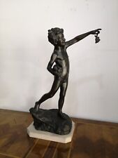 Statua pescatore in bronzo