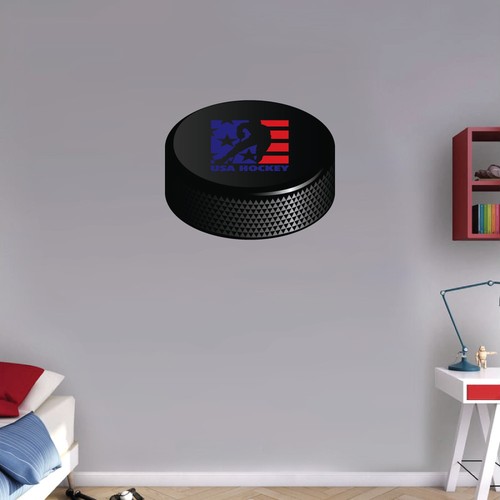 Adesivo usa hockey puck - hockey,