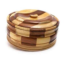 Scatola Chapati in Legno Fatta