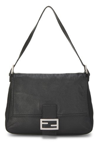 Fendi black leather - black,