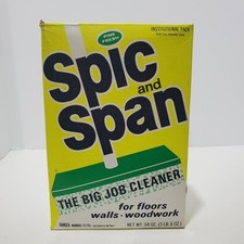 Detergente per pavimenti vintage Spic and Span pino fresco in polvere 54 oz confezione intuitiva COMPLETO