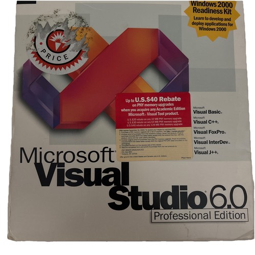 Microsoft visual studio - microsoft, 6.0