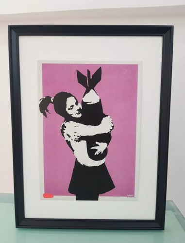 Banksy bomb hugger number - hugger,