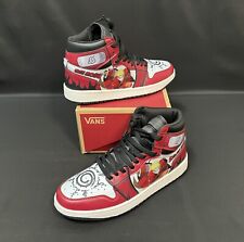 Sneakers personalizzate J 1 Mid Style Naruto Sage Mode M taglia 8,5 nuove con scatola di ricambio