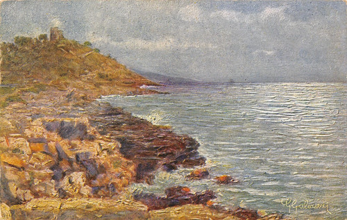 Cartolina galeazzi mare - cartolina,