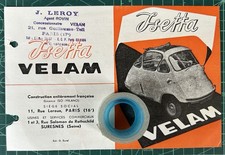 Rara e originale Brochure ISETTA VELAM degli anni’ 50