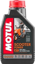 MOTUL OLIO SCOOTER POWER 2T LUBRIFICANTE MISCELA MOTO 100% SINTETICO ANTI-FUMO