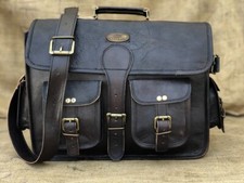 Borsa a tracolla messenger in pelle da uomo 18" (laptop PC Computer Mack-book)