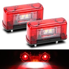 2X Luce Targa Segnaposto Laterale LED Lampada Targa Universale Camion SUV Auto
