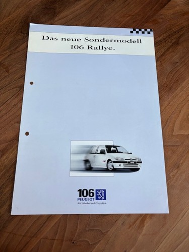 Peugeot 106 depliant rally - depliant,