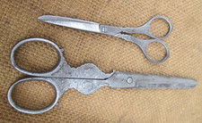 Forbici antiche con coppia reale e patina antiche da eredità collezione vecchio attrezzo