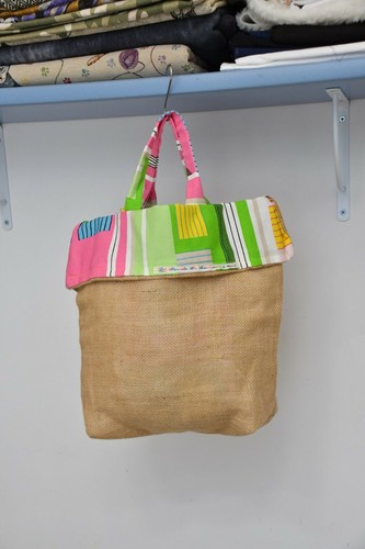 Borsa cucita mano juta - borsa, a