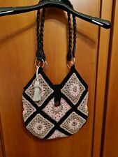 borsa granny mattonelle all'uncinetto