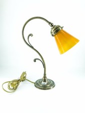 Office Desk Lamp Brass Glass