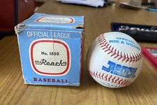 ANTICA PALLA DA BASEBALL OFFICIAL LEAGUE REACH N. 1850 CON SCATOLA VINTAGE PE