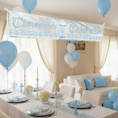Striscione piedi blu lamina - striscione,