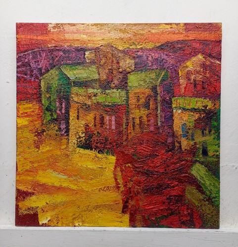 Quadro dipinto paesaggio - quadro,