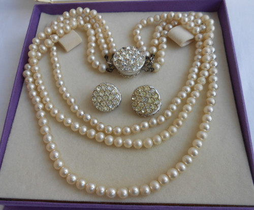 Set demi collana orecchini - set,