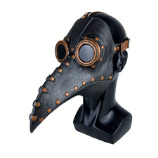 Maschera Con Becco Di Uccello Autentico Dottore Della Peste Steampunk Accessorio