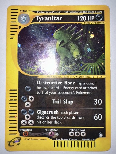 Tyranitar h28 h32 aquapolis - tyranitar,