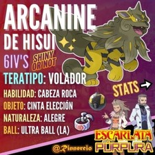 Arcanine de Hisui "Shiny or