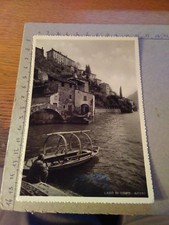 145176  bella cartolina dI NESSO LAGO DI COMO UOMO  E BARCA DA PESCA 