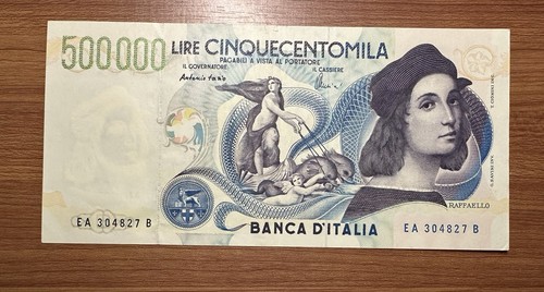 500 000 500000 lire - 500.000, raffaello