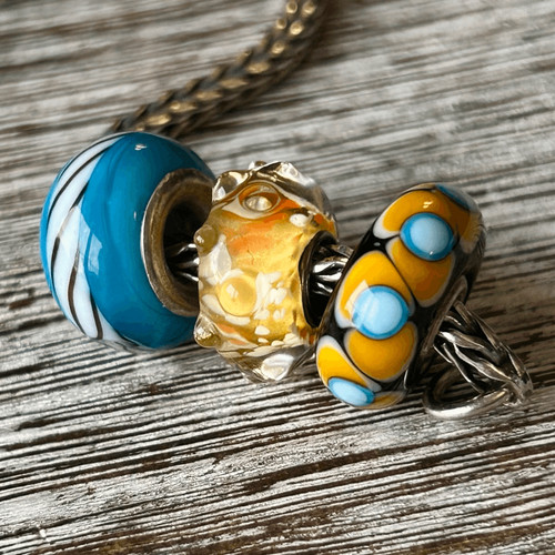 Trollbeads elton arancione - trollbeads,