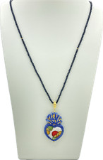 ??Ciondolo Cuore Sacro Ex Voto in Ceramica??