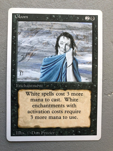 Mtg carte magic revised - revised, gloom