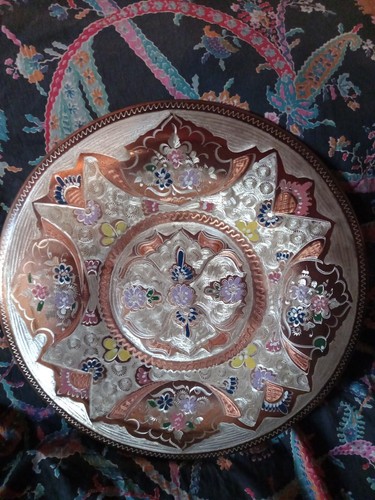 Piatto vintage rame turco - piatto,