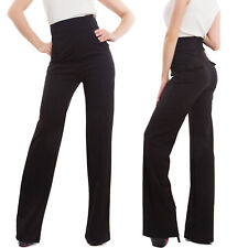 Pantaloni donna vita alta campana zampa elefante elasticizzati TOOCOOL VB-532