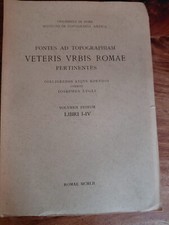 Fontes ad topographiam veteris urbis Romae pertinentes 1-4 RARO  Archeologia CS