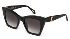 Occhiali da sole donna firmati Just Cavalli nero lenti sfumate cat eye squadrati