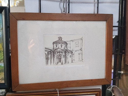 Quadro litografia battistero - litografia,