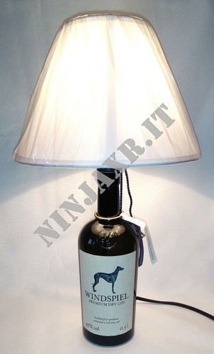 Lampada bottiglia artigianale - bottiglia,
