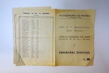 Programma Autodromo di Monza