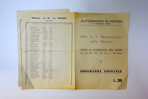 Programma autodromo monza - programma, di