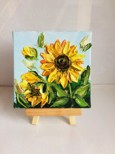 Girasole piccolo dipinto - , a