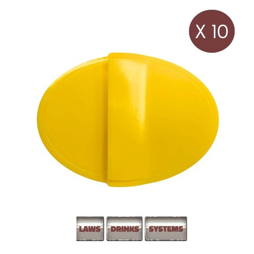 Sticker attach oval beer - sticker,