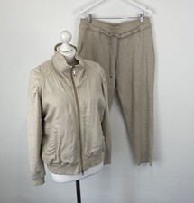 Escada Sport Co Ord Set Giacca e Joggers Colore Chino Chiaro Grande Donna 