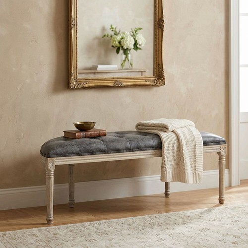 Panca vintage ecopelle - panca,