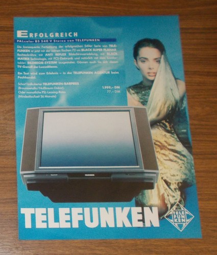 Rara pubblicità telefunken - rara,