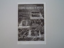advertising Pubblicità 1941 STAZIONE SANATORIALE DI SONDALO ABETINA/ VALLESANA