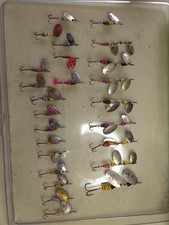 Lotto 25 PZ. vintage Rotante Splendex Ancien Devon Cucchiaino Spinning Reel 